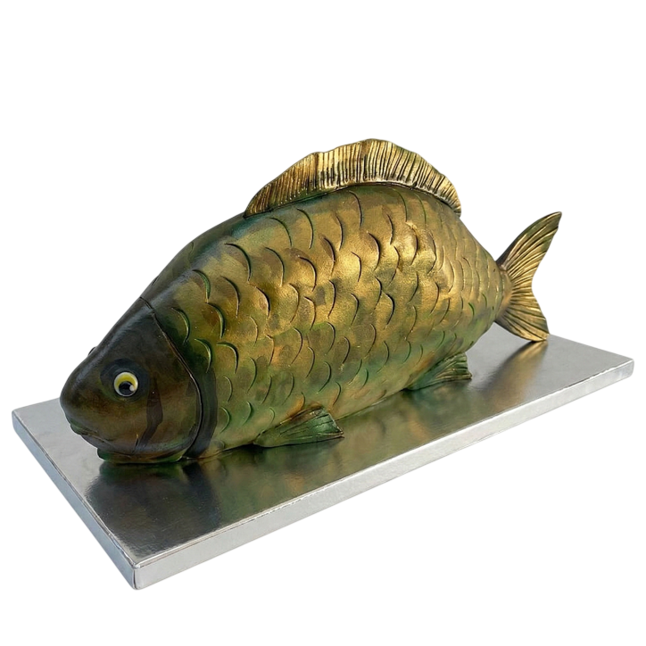 Modelovaný dort kapr