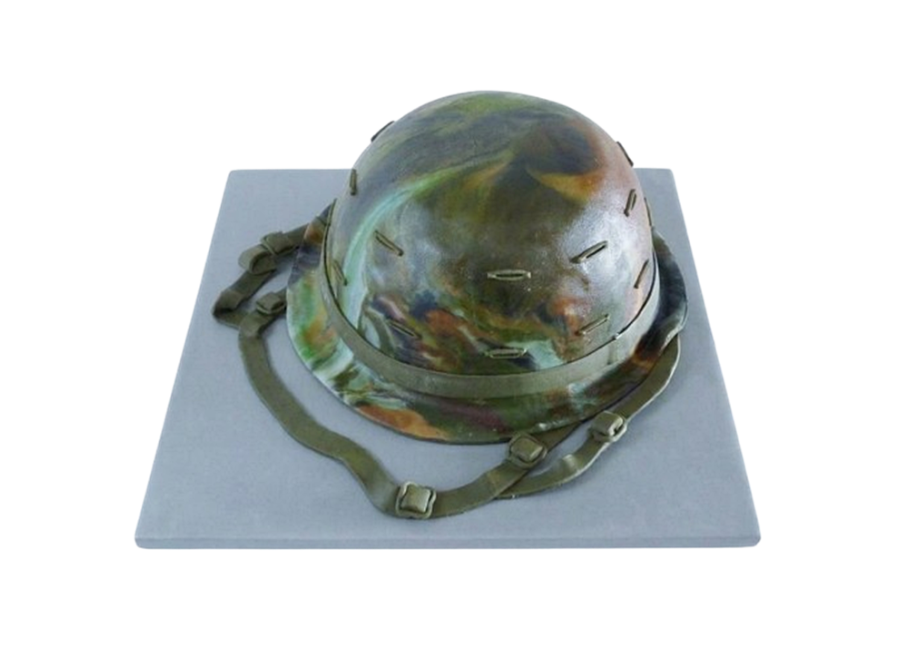 Modelovaný dort vojenská helma