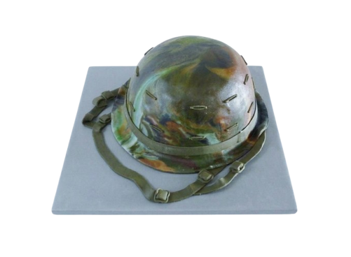 Modelovaný dort vojenská helma