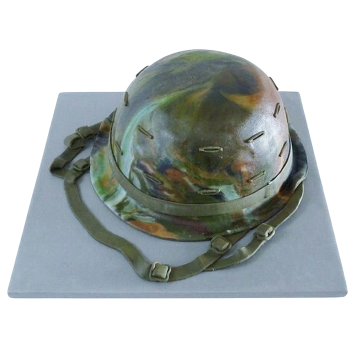 Modelovaný dort vojenská helma