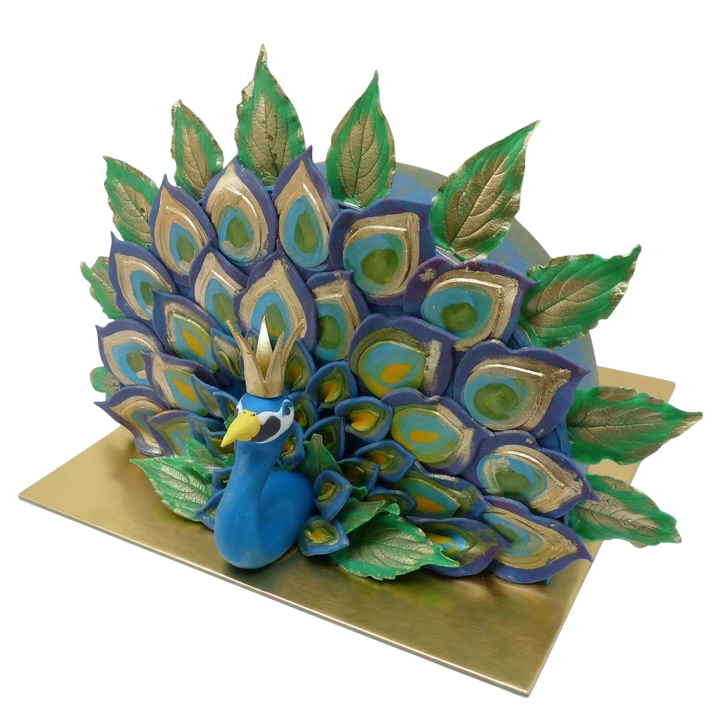 Modelovaný dort páv