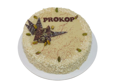 Pistáciový dort s Callebaut čokoládou