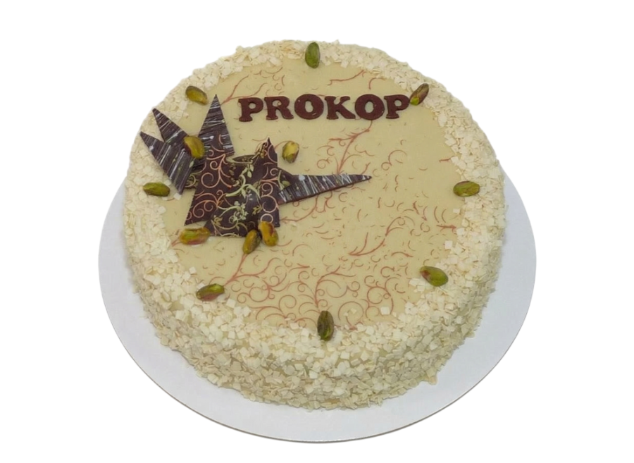 Pistáciový dort s Callebaut čokoládou