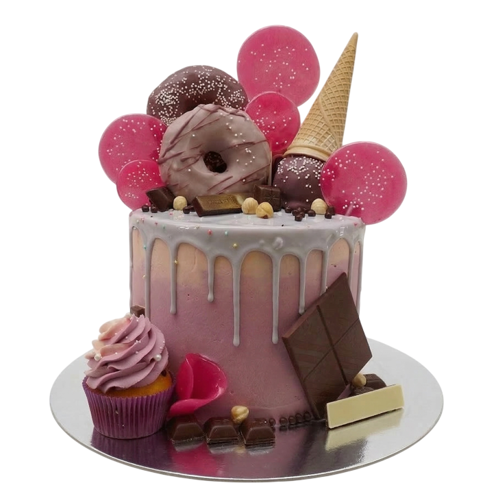 Slavnostní dort s donuty