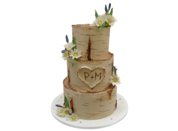 Svatební dort bříza - větší