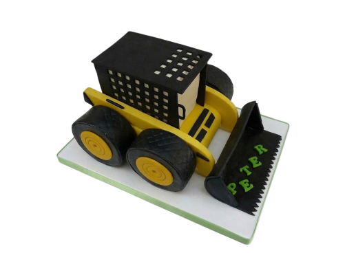 Modelovaný dort bagr