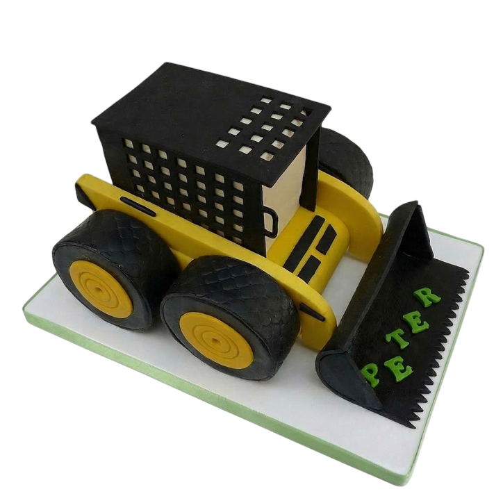 Modelovaný dort bagr