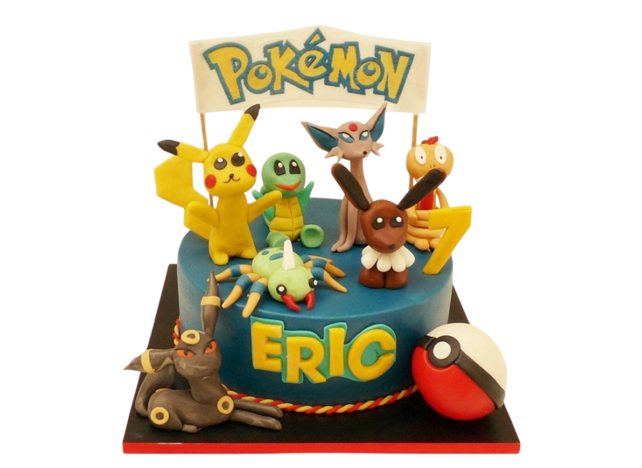 Dětský dort Pokémon - parta pokémonů