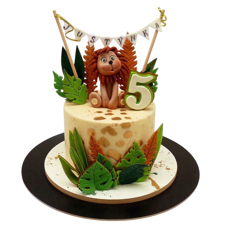 Dětský dort s lvíčkem