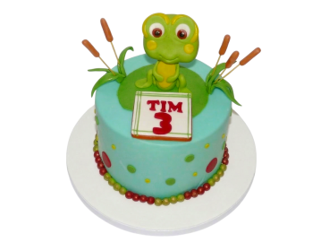 Dětský dort s žábou