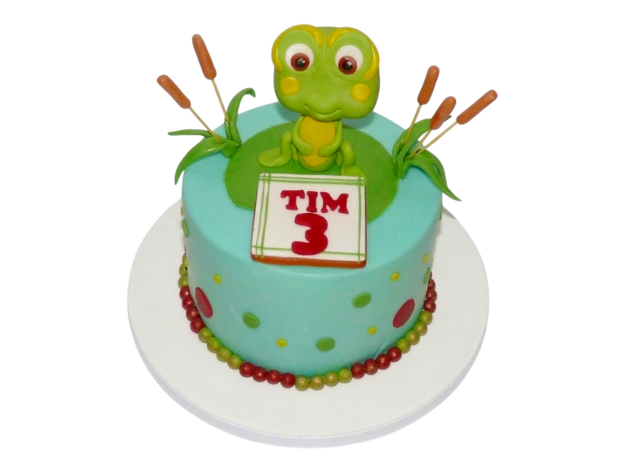 Dětský dort s žábou