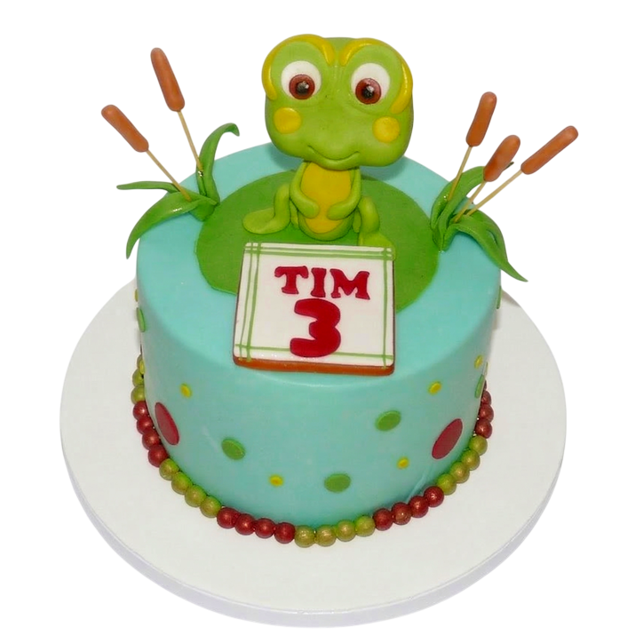 Dětský dort s žábou