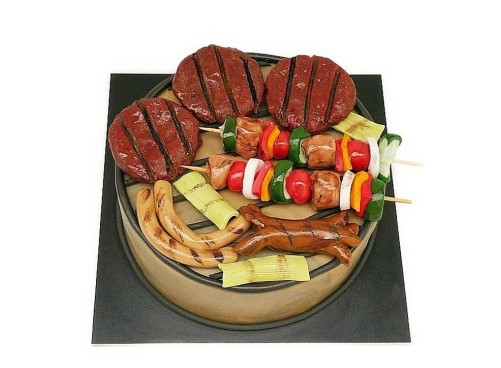 Tématický dort gril