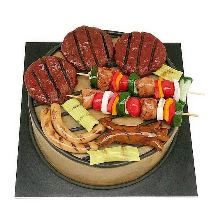 Tématický dort gril