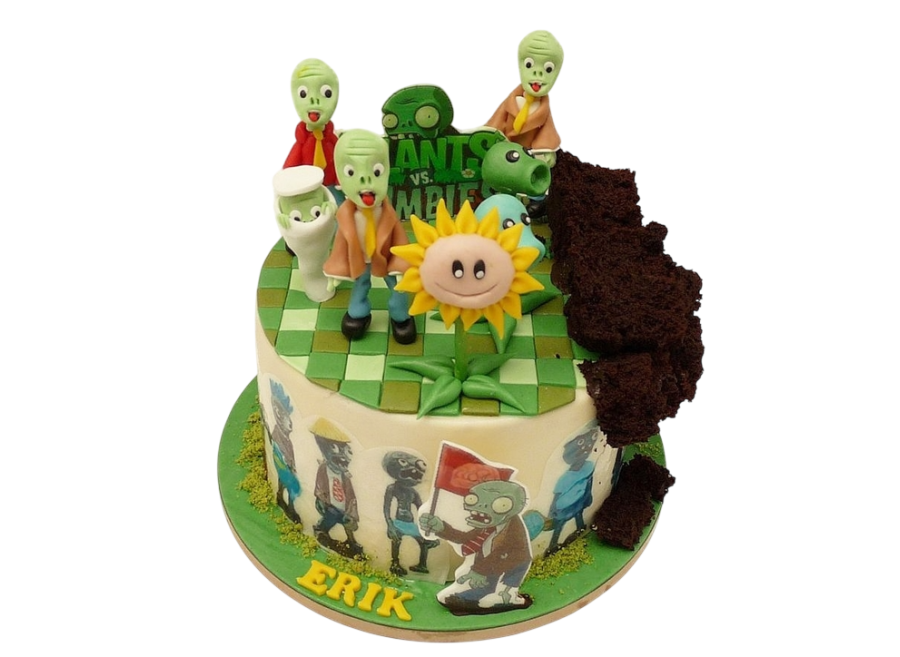 Dětský dort Plants vs. Zombies