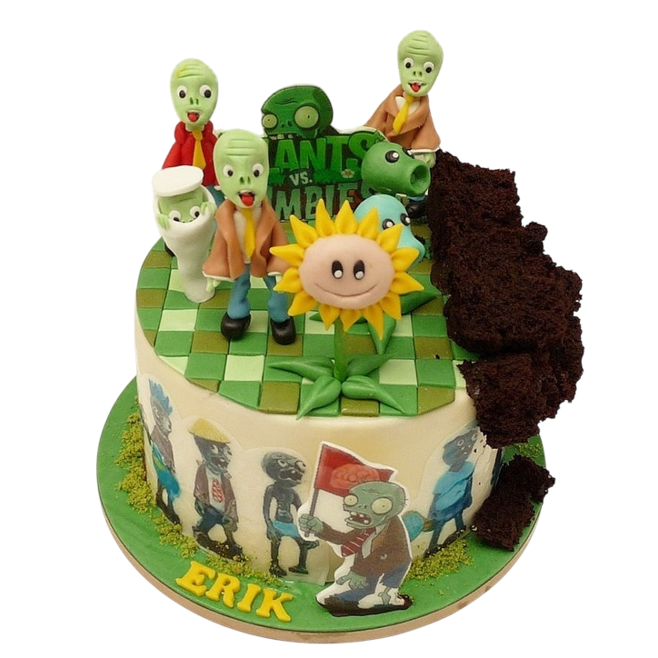 Dětský dort Plants vs. Zombies