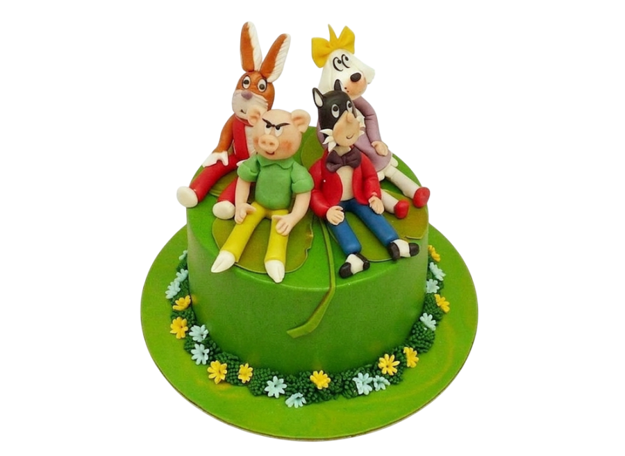 Tématický dort Čtyřlístek