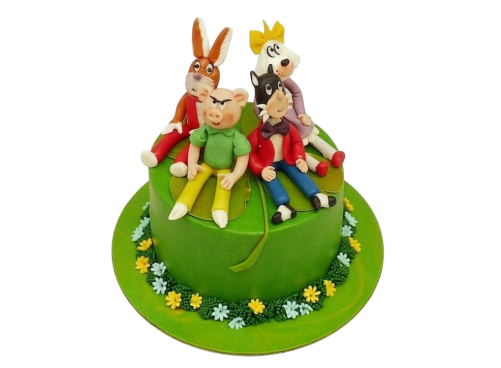 Tématický dort Čtyřlístek