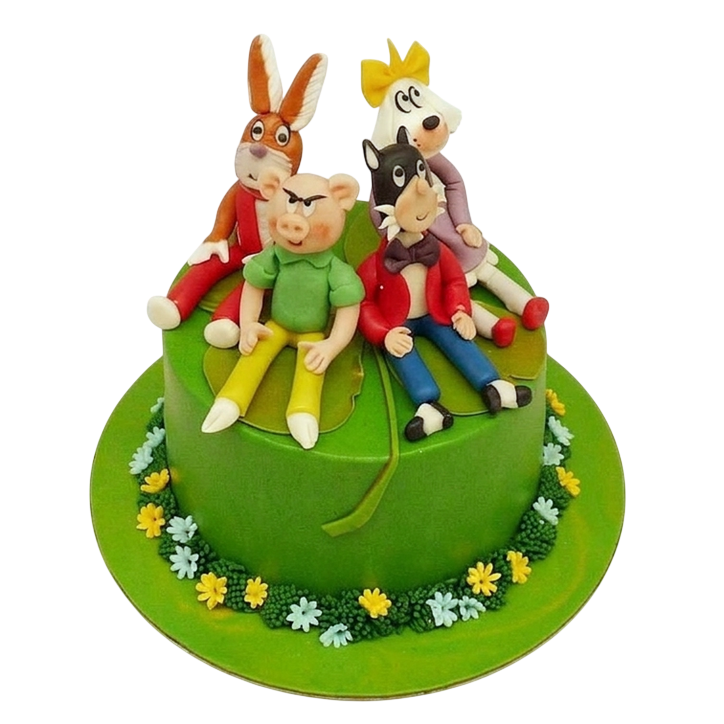 Tématický dort Čtyřlístek