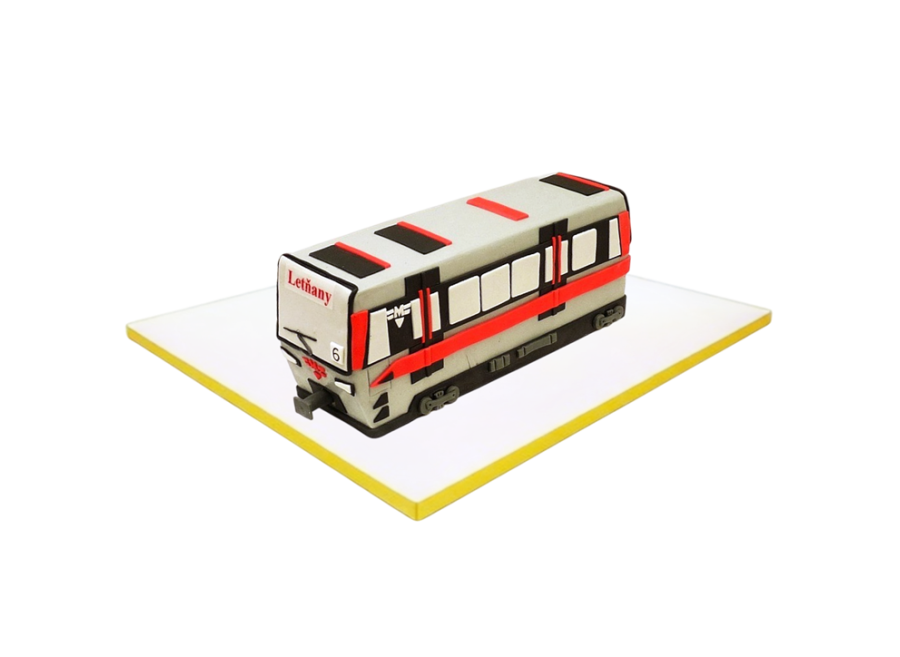 Modelovaný dort vagón metra