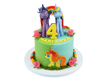 Dětský dort My Little Pony - s růžičkami
