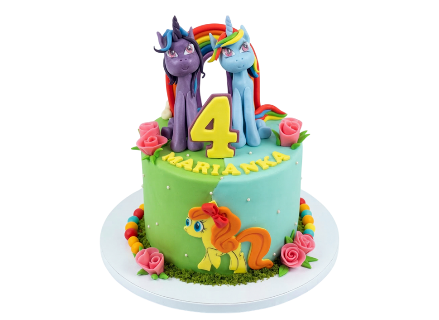 Dětský dort My Little Pony - s růžičkami