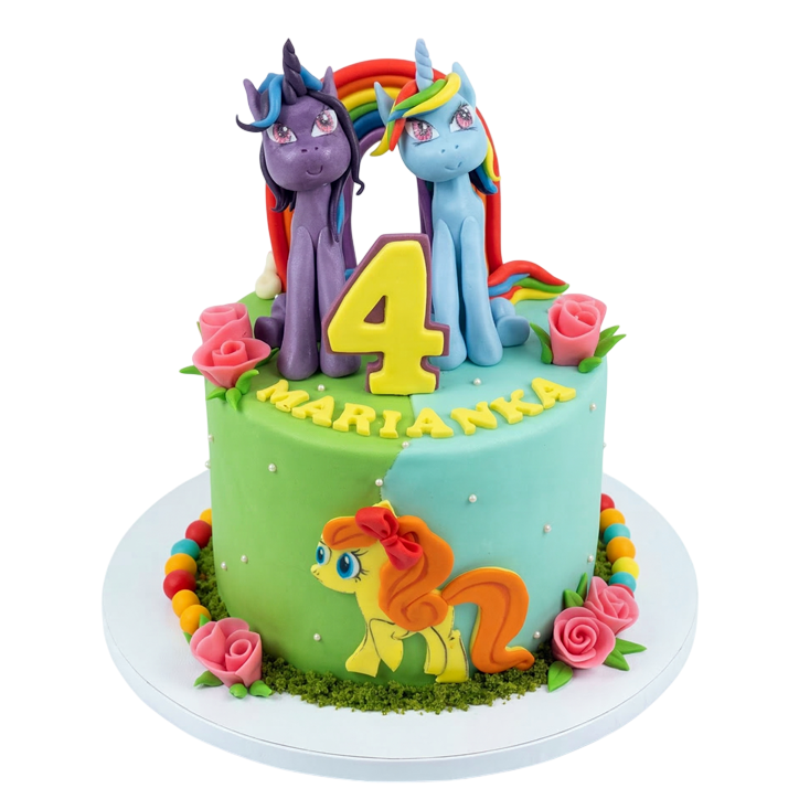 Dětský dort My Little Pony - s růžičkami