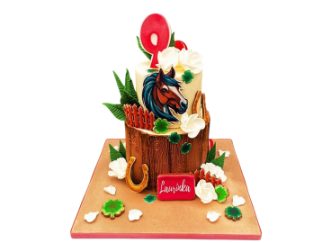 Tématický dort s koněm