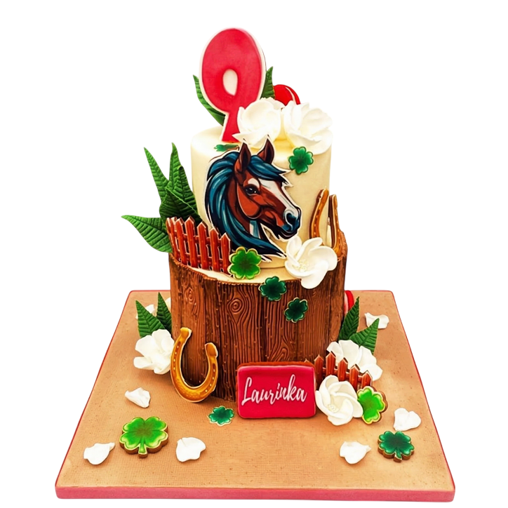 Tématický dort s koněm