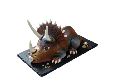 Modelovaný dort dinosaurus triceratops