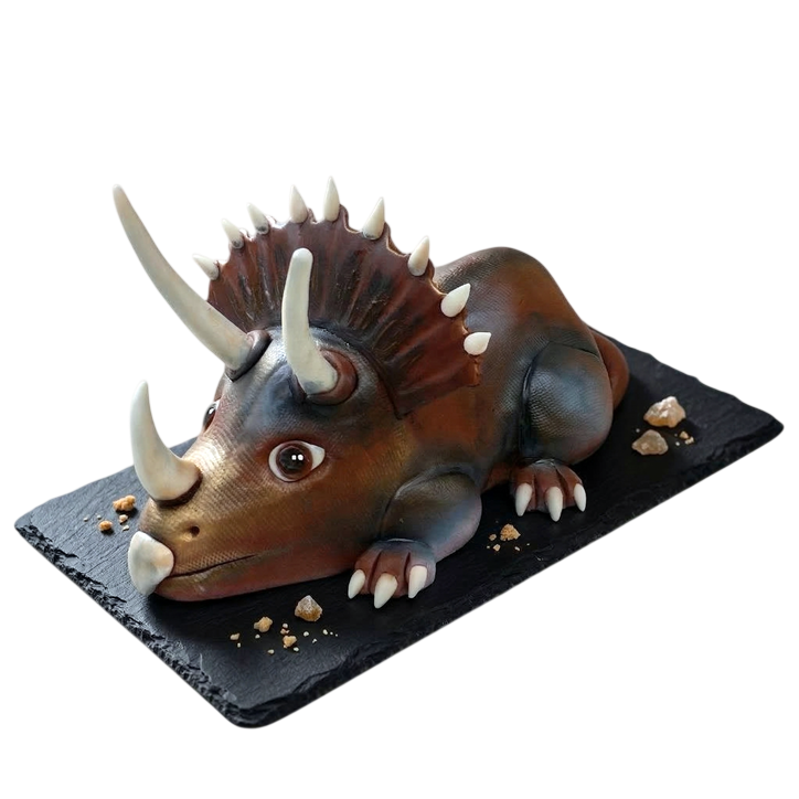 Modelovaný dort dinosaurus triceratops