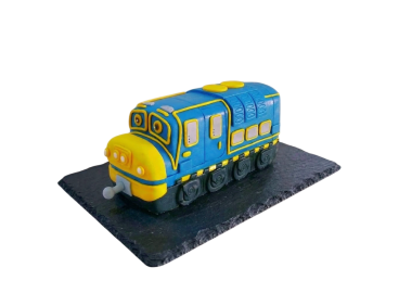 Modelovaný dort Chuggington - mašinka Bruno