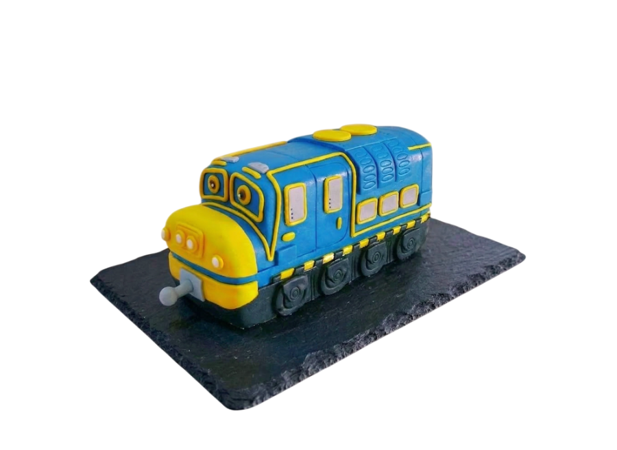 Modelovaný dort Chuggington - mašinka Bruno