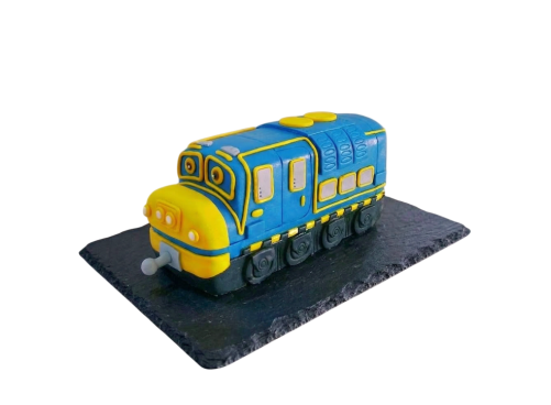 Modelovaný dort Chuggington - mašinka Bruno