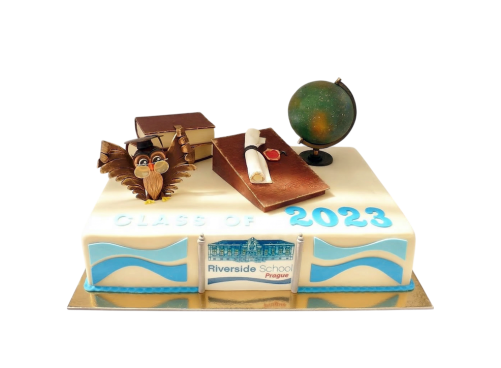 Firemní dort škola Riverside School Prague