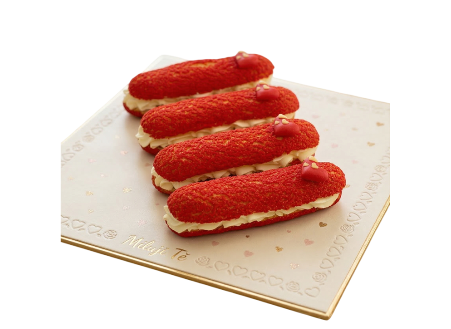 Valentýnské eclairs 4 ks