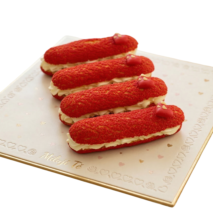 Valentýnské eclairs 4 ks