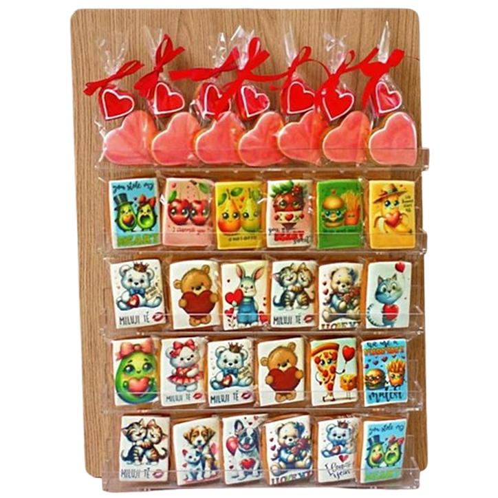 Valentýnské perníčky 10 ks