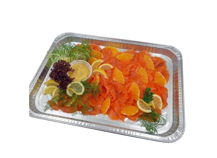 Uzený losos s medovou hořčicí 1 kg