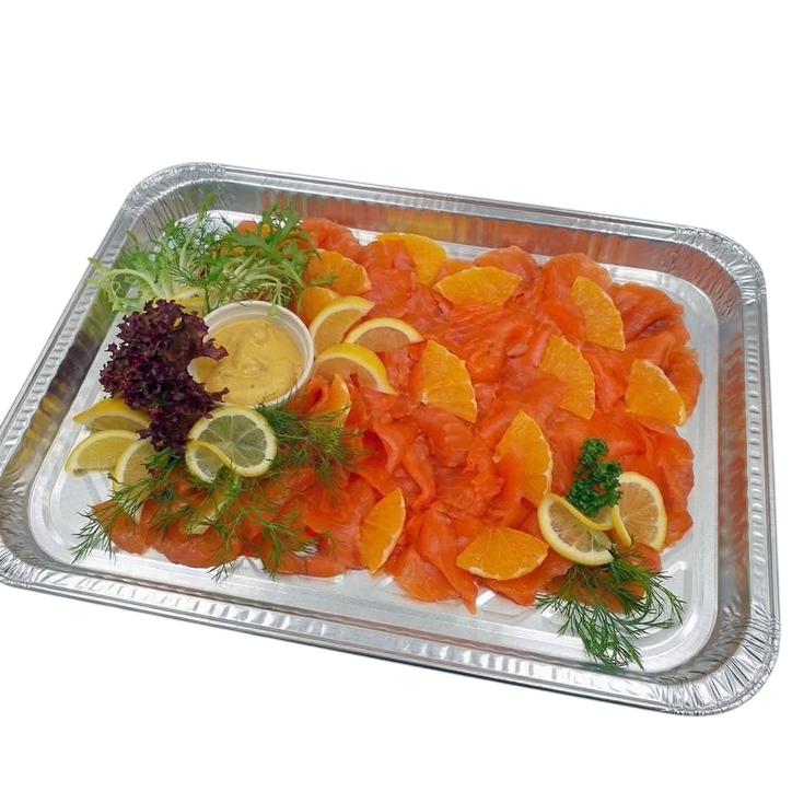 Uzený losos s medovou hořčicí 1 kg