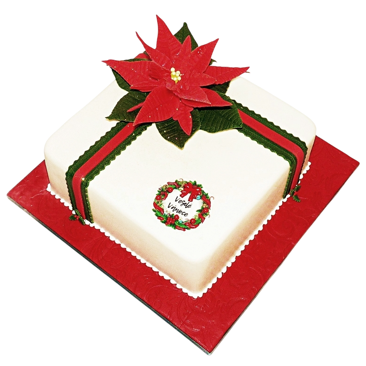 Tématický dort vánoční dárek