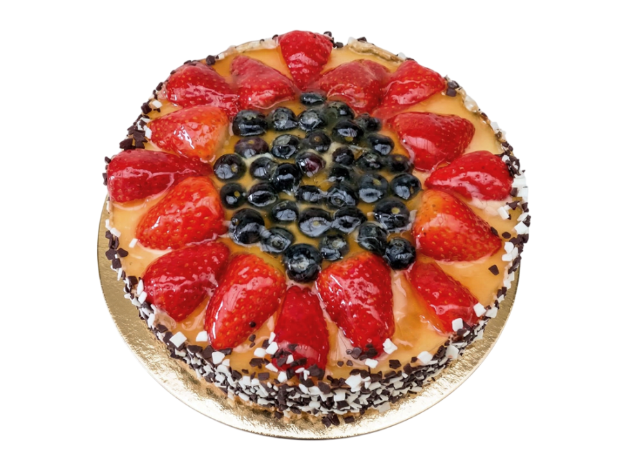 Bezlepkový mascarpone dort s ovocem