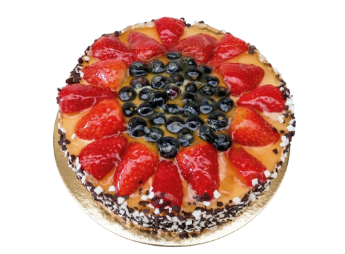 Bezlepkový mascarpone dort s ovocem