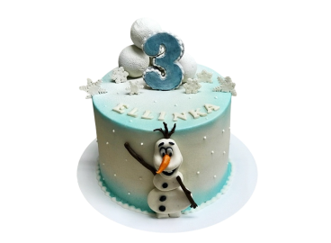 Dětský dort Frozen - sněhulák Olaf
