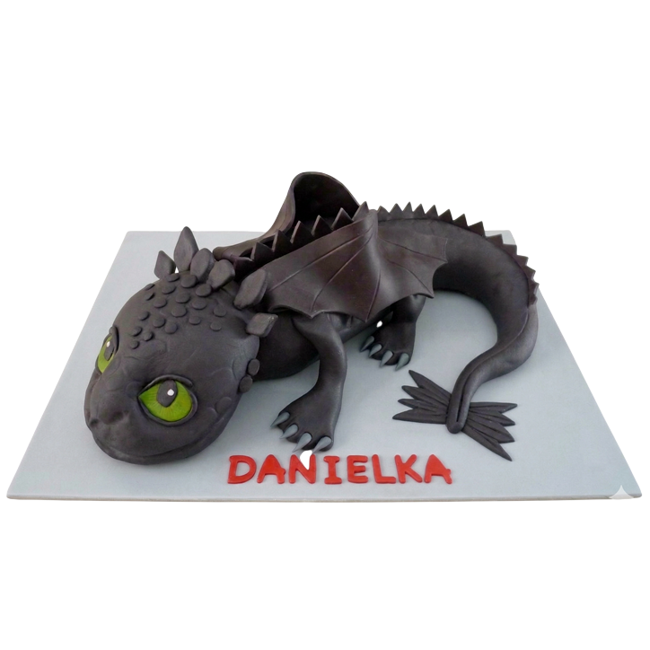 Modelovaný dort Jak vycvičit draka - Bezzubka