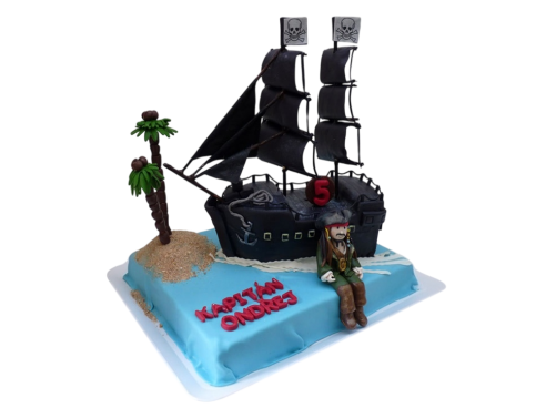 Dětský dort Piráti z Karibiku - Černá perla