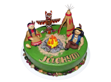 Dětský dort Vinnetou