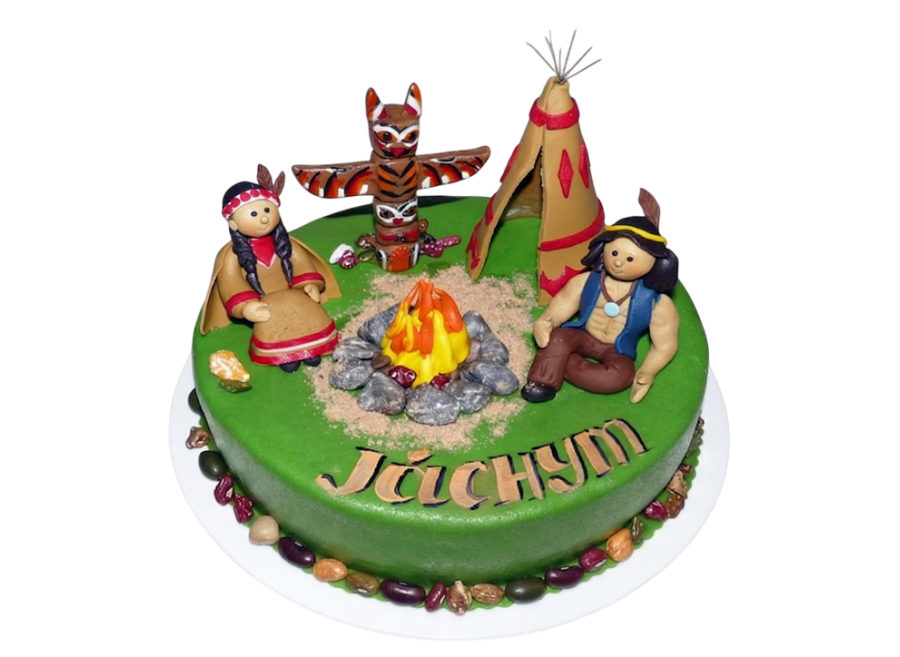 Dětský dort Vinnetou