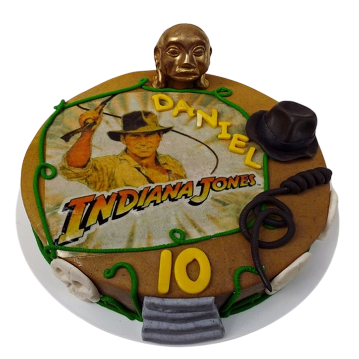 Dětský dort Indiana Jones