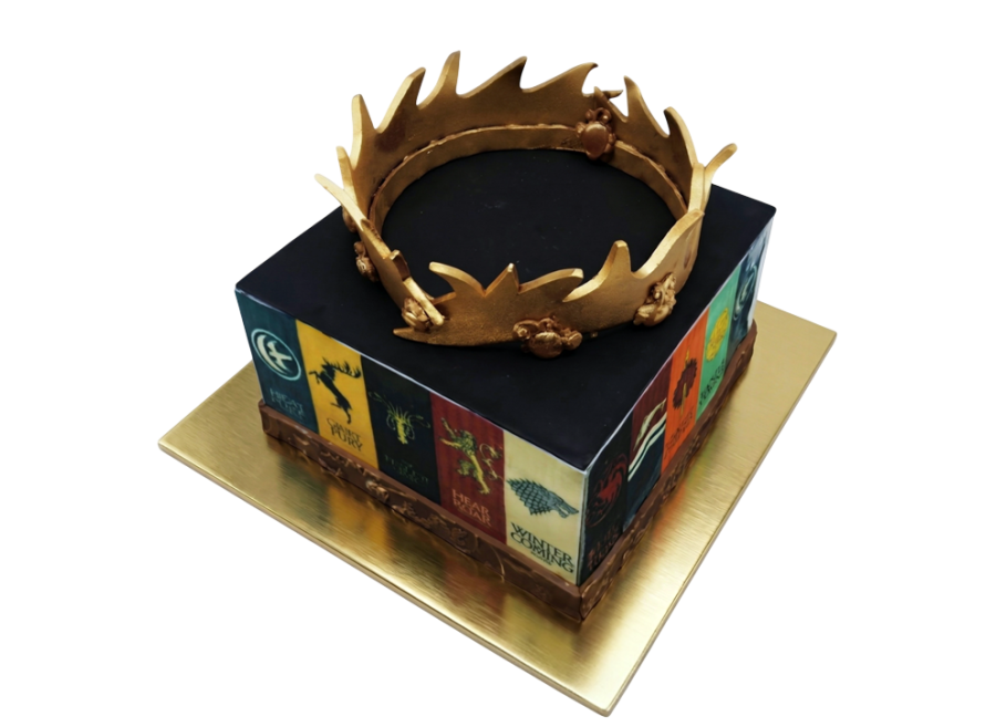 Tématický dort Hra o trůny - koruna